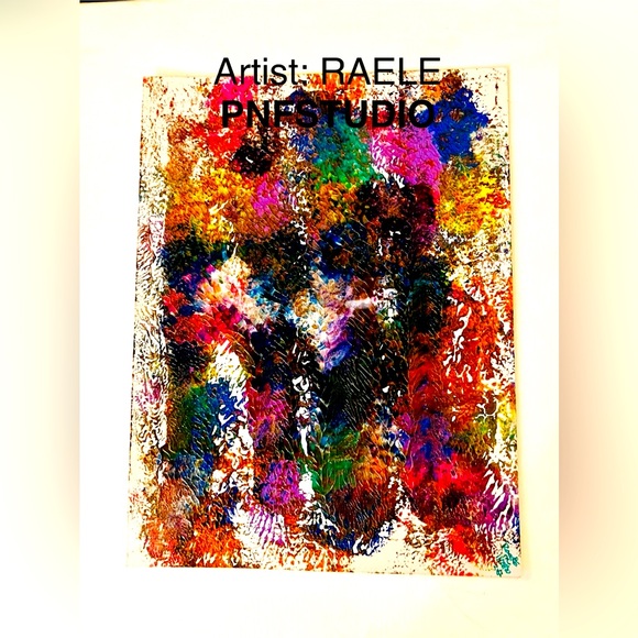 THE SHAMAN’S SPIRIT ANIMALS JOURNEY. Orig Mixed Media Art Acrylic on Art Paper. - Picture 1 of 2